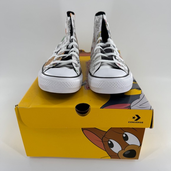 Converse x Tom & Jerry Shoes Mens US 10.5 White Chuck Taylor All Star Hi A15112C - Picture 4 of 11